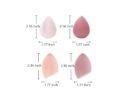 4 Pcs Dry and Wet Use Makeup Sponge Set Blender Beauty Foundation Blending Sponge for Liquid, Cream, and Powder with Egg Holder Box