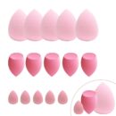 15 pcs Makeup Sponge Bulk:Blender Sponges 15 Pcs for Liquid, Cream, and Powder, Multi-colored Pink make up sponges for foundation