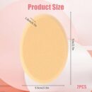 2 Pack Oval Puff Beauty Egg Foundation Sponge Oval Makeup Sponges Professional Makeup Sponge for Eye Foundation Blush Application Forehead Cheeks, Dry and Wet (Skin Tone and Pink)