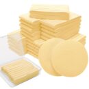240+1 Count Compressed Facial Sponges,  Round Face Sponge Professional Compressed Makeup Removal Sponges for Estheticians Wash Face Sponge Compress Exfoliating Spa Pads With Portable Case