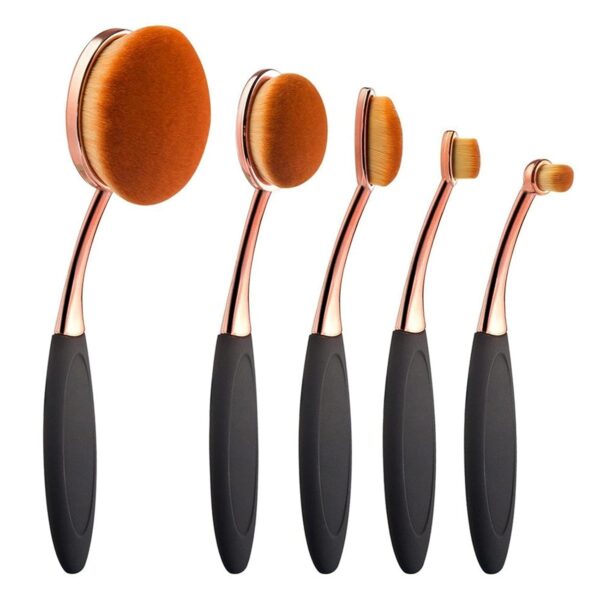 Oval Foundation Brush 5 Pcs Toothbrush makeup brushes Fast Flawless Application Liquid Cream Powder Foundation