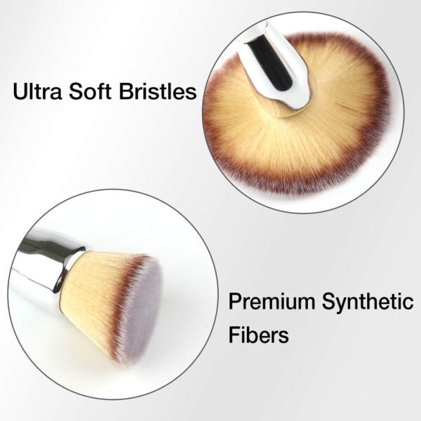 Foundation Brush, Large Powder Brush Angled Top Premium Durable  Makeup Brush Perfect For Blending Liquid,Cream and Flawless Powder,Buffing, Blending,Concealer - Image 2