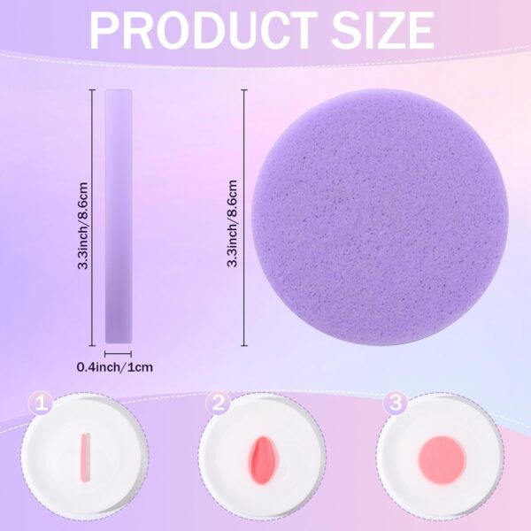 960 Pieces Compressed Facial Sponges for Estheticians, Makeup Removal Sponge Pads for Women Spa Exfoliating Face(8 Colors) - Image 2