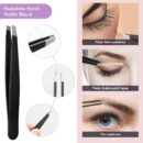 Eyebrow Razor, 7 in 1 Eyebrow Kit, Eyebrow Trimmer Set Including Brow Razors, Brush, Scissors, Tweezers, with Plastic Box for Women Men Eyebrow Eyelash Facial Grooming