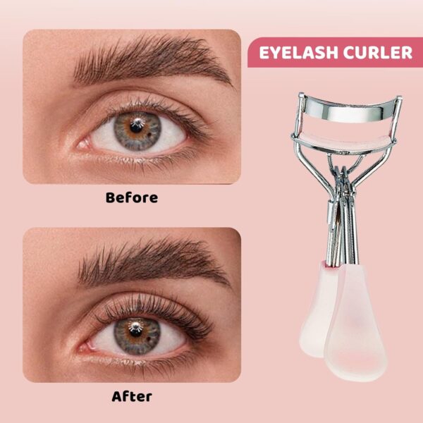10 in One Eyebrow Trimming Tool,Eyebrow Trimmer,Eyebrow Card,Curling Eyelash Curler,Beauty Scraper,Scissors,Makeup Tool Set. - Image 2