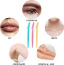 12 Pcs Eyebrow Razor, Multipurpose Exfoliating  Tool for Face, Facial and Eyebrow Shaper with Precision Cover for Women Men, Easy to Use