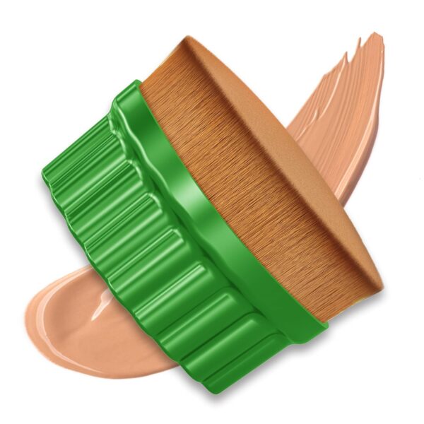 Foundation  Brush for Face & Bodycare - Flat Top for Blending Liquid, Cream, Powder Cosmetics - Makeup Blush & Self Tanning Applicator